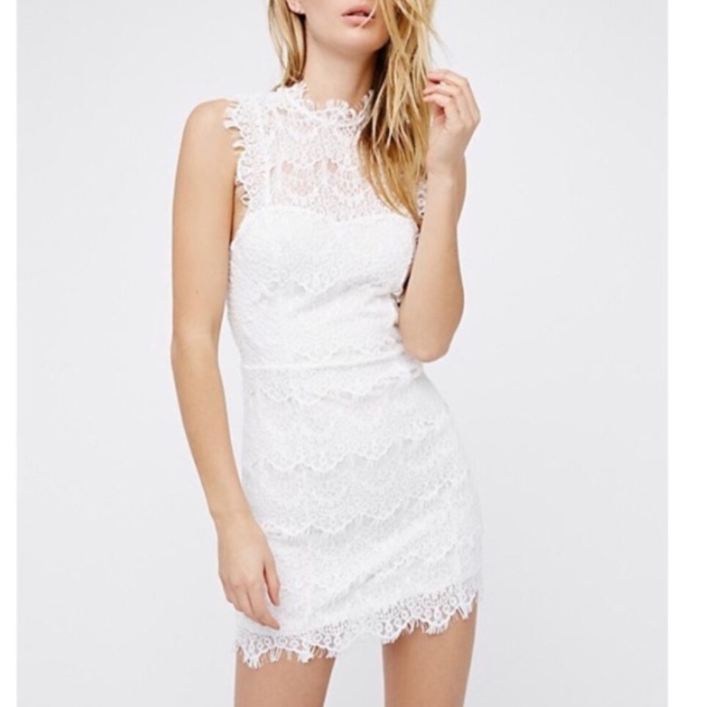 Free People NWT white lace dress small